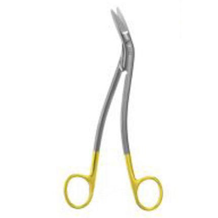 Angled Tungsten Carbide Rhytidectomy Scissors