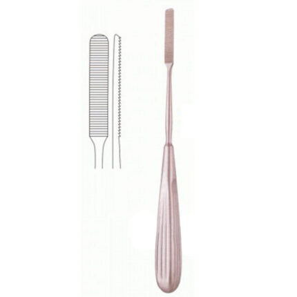 Straight Reverse Cut Barsky Nasal raspatories, 6-3/4" (171mm) length, 8.5mm Wide