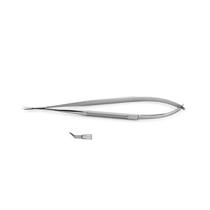 Micro Scissors - Flat Handle - Micro Fine Blades Angled On Flat