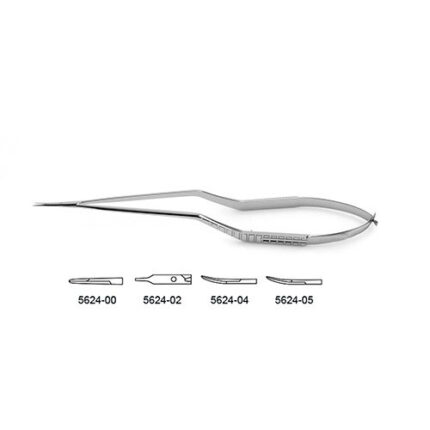 Micro Bayonet-Style Scissors - Flat Handle