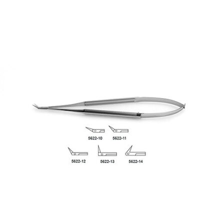 Micro Scissors - Round Handle - Angled Tips